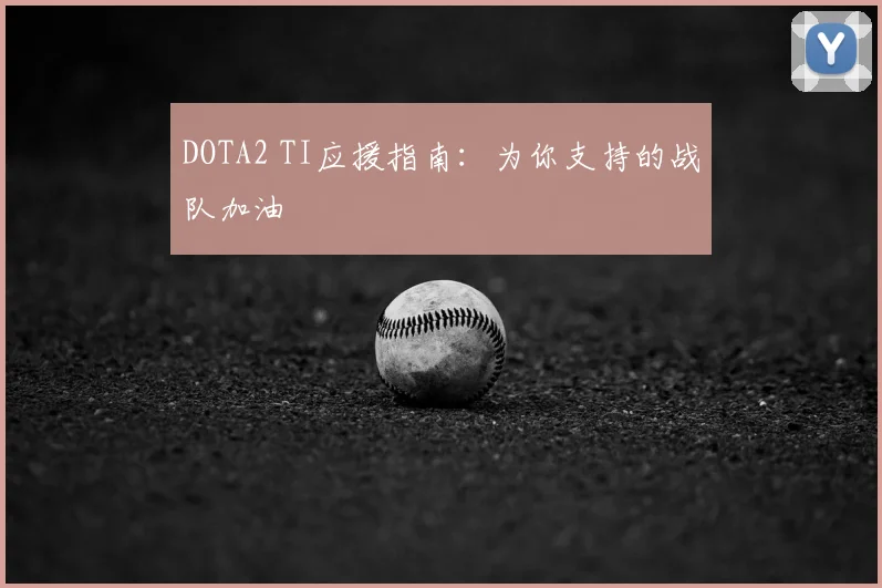 DOTA2 TI应援指南：为你支持的战队加油